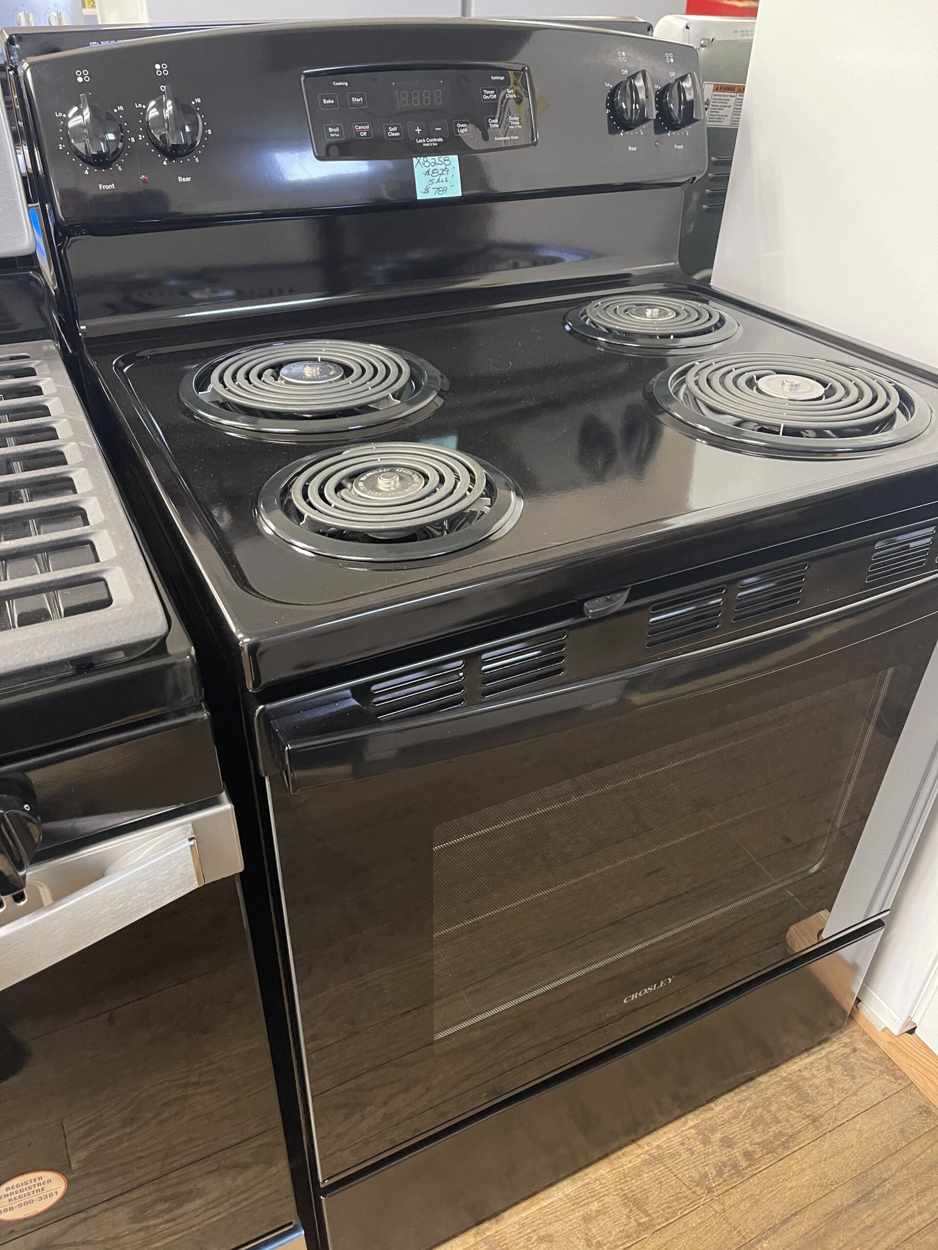 Crosley Electric Range XB258 Black - HighPoint Appliance