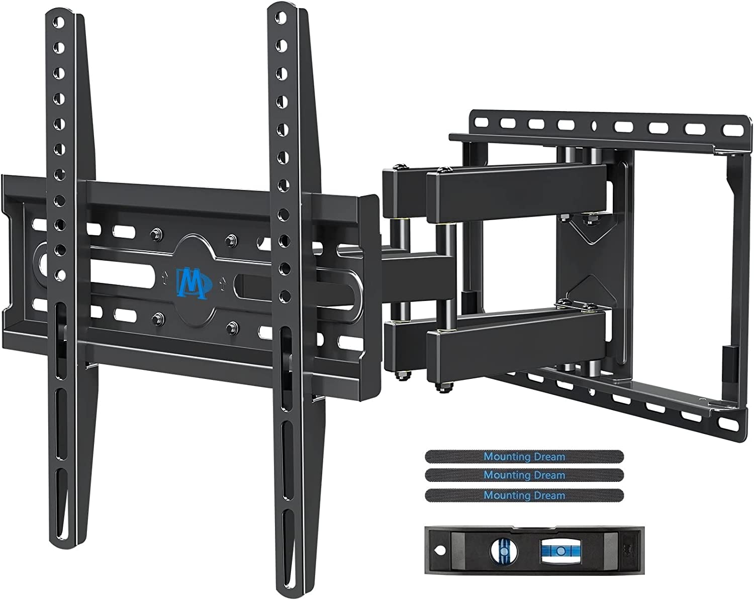 Mounting Dream TV Wall Mount for 32-65 Inch TV, UL Listed TV Mount with Swivel and Tilt, Full Motion TV Bracket with Articulating Dual Arms,