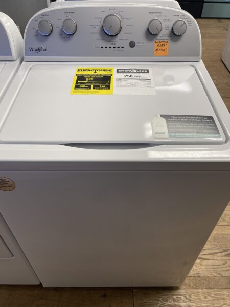 whirlpool 3.9 top load washer